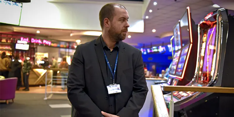 Security guard on patrol