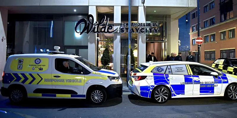 Two Security Vehicles