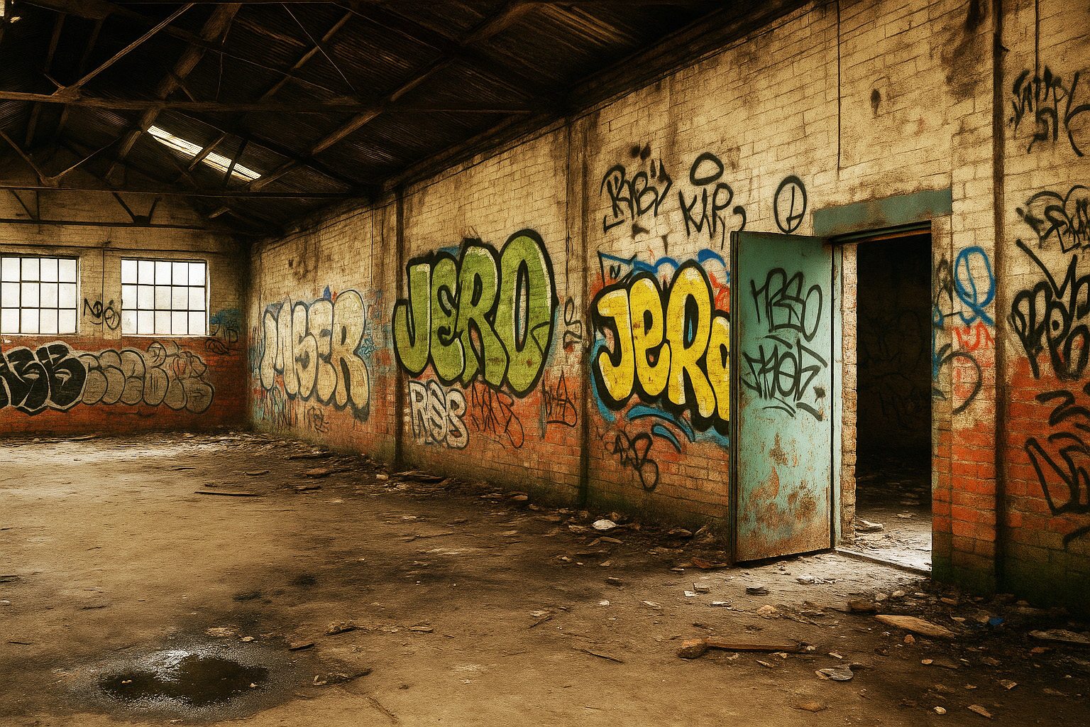 Graffiti found in vacant property inspections in Rochdale