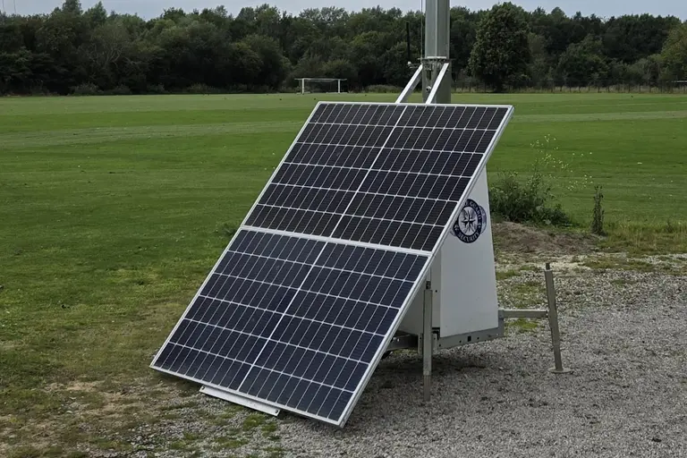 Towerguards Mobile CCTV Tower Hire Solar Panel for Green Sustained Power