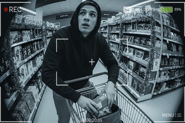 CCTV can help to prevent shoplifting at Christmas