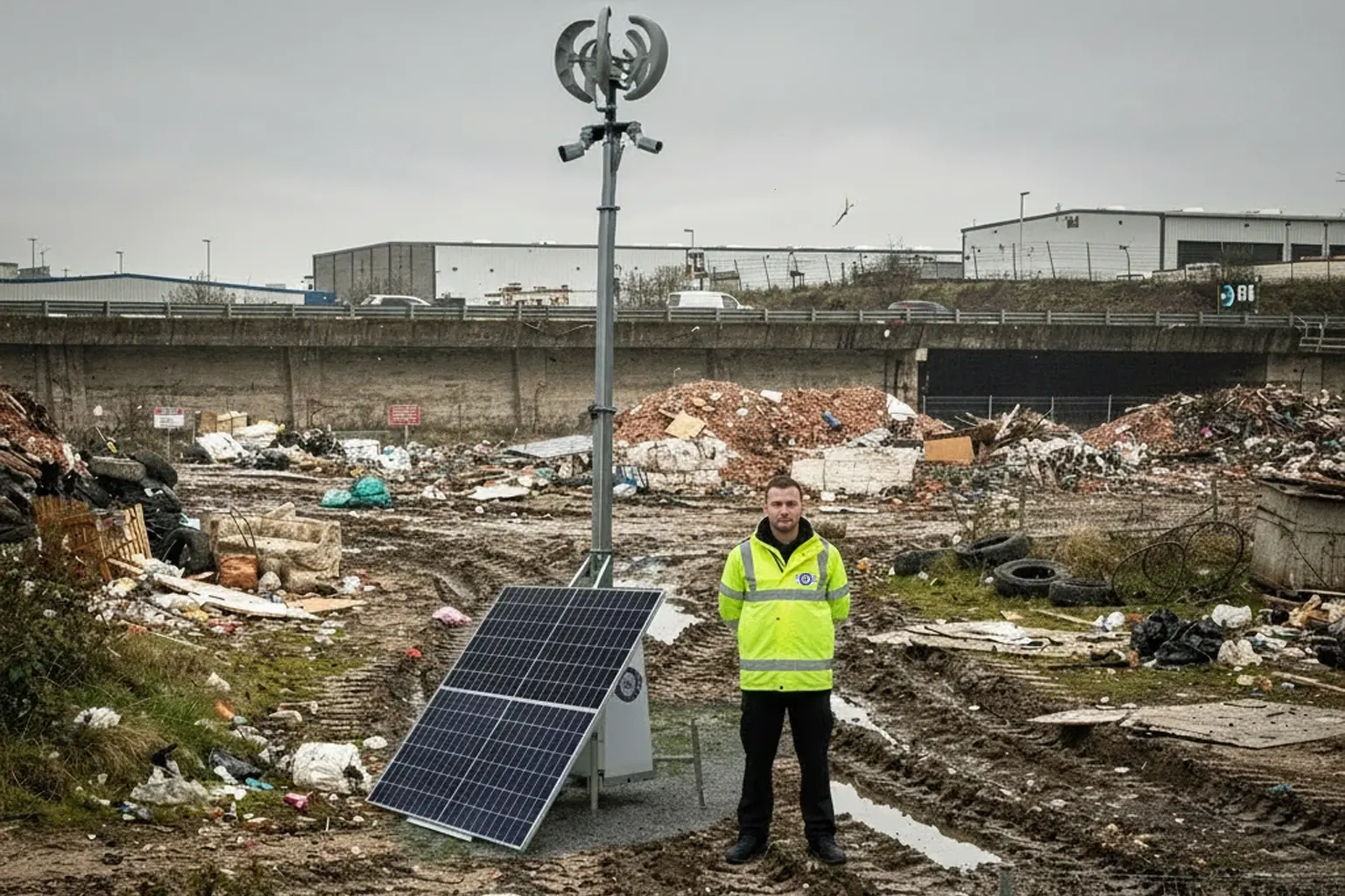 Illegal waste dump security