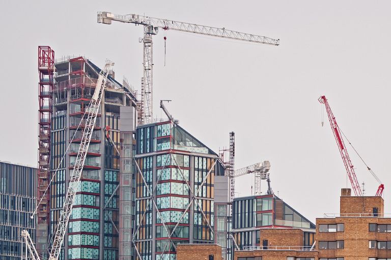 Protecting construction sites in London.